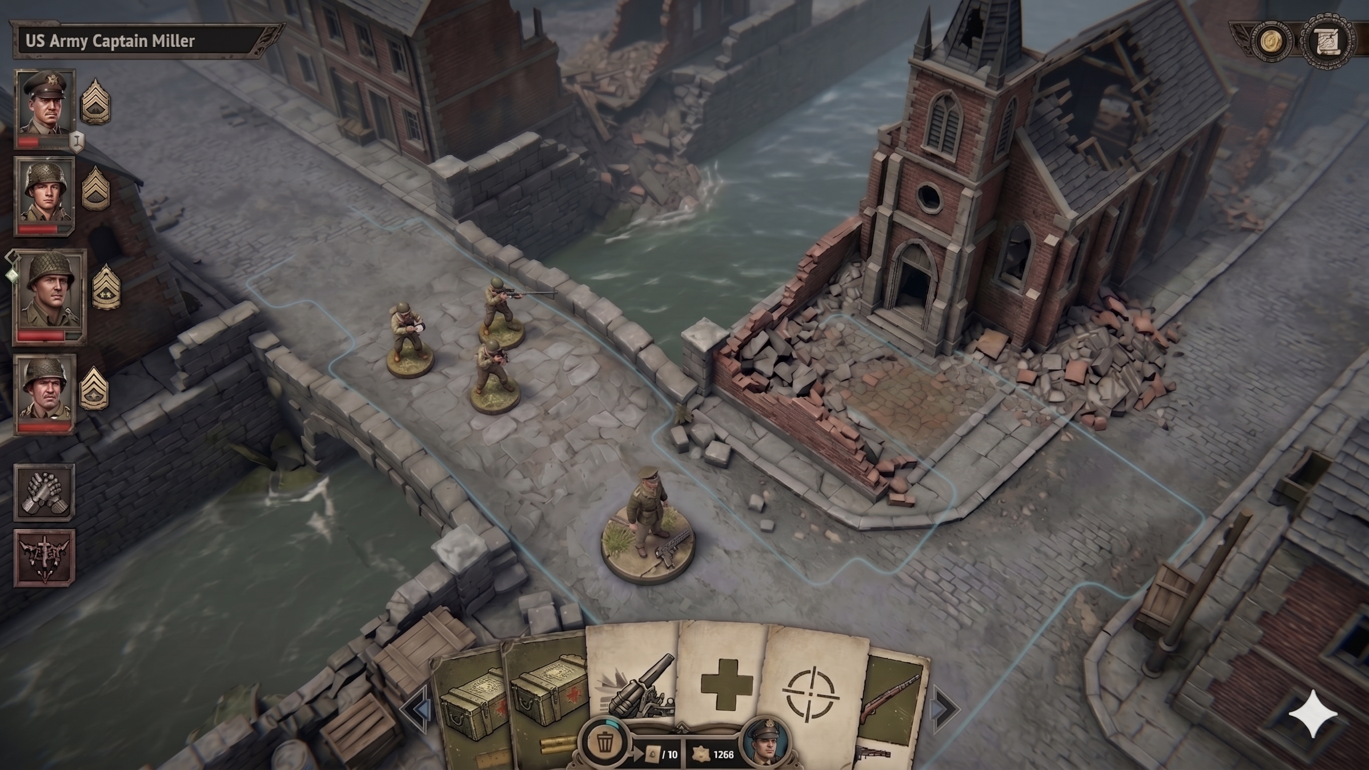 Squad approaches a fortified position