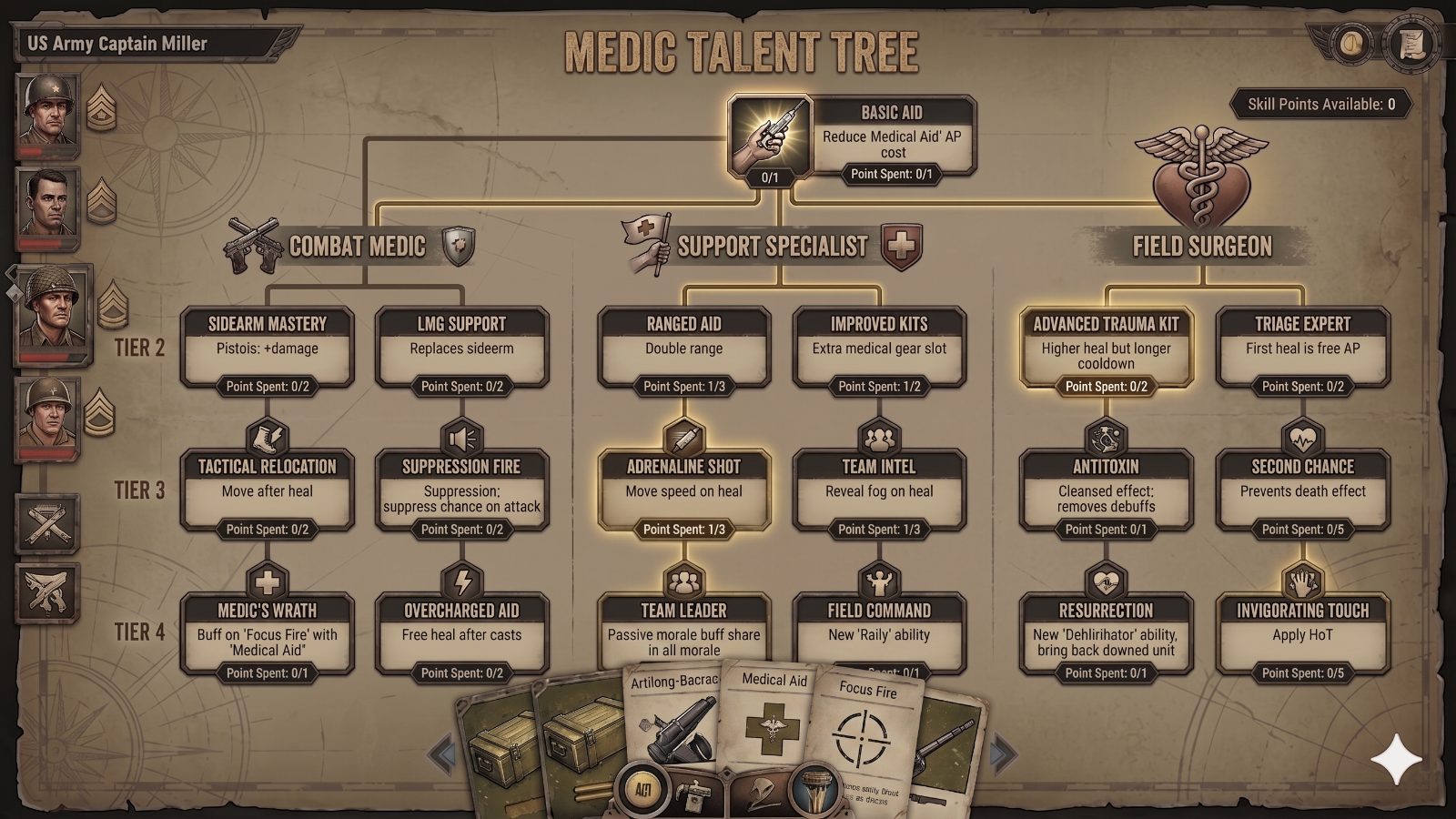 Medic talent tree